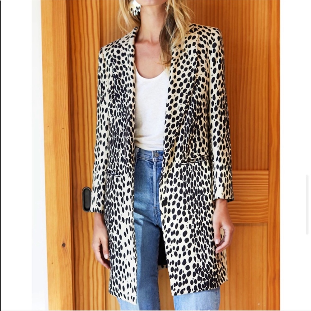 NWT Emerson Fry leopard blazer